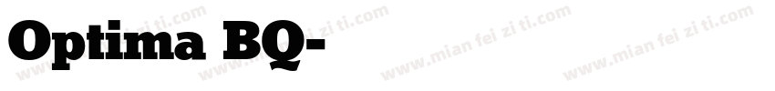 Optima BQ字体转换